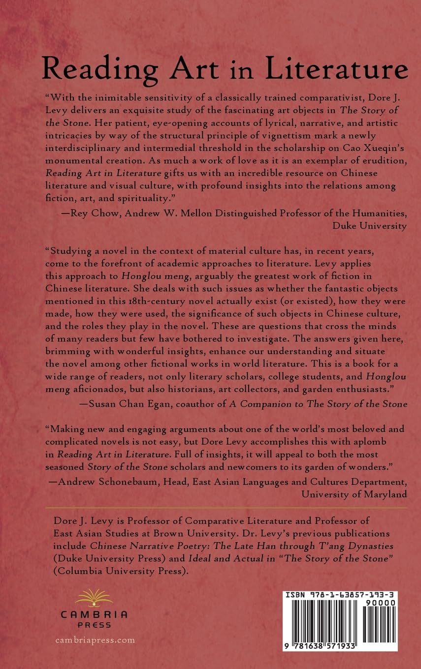 Reading Art in Literature: The Marvelous Case of "The Story of the Stone"