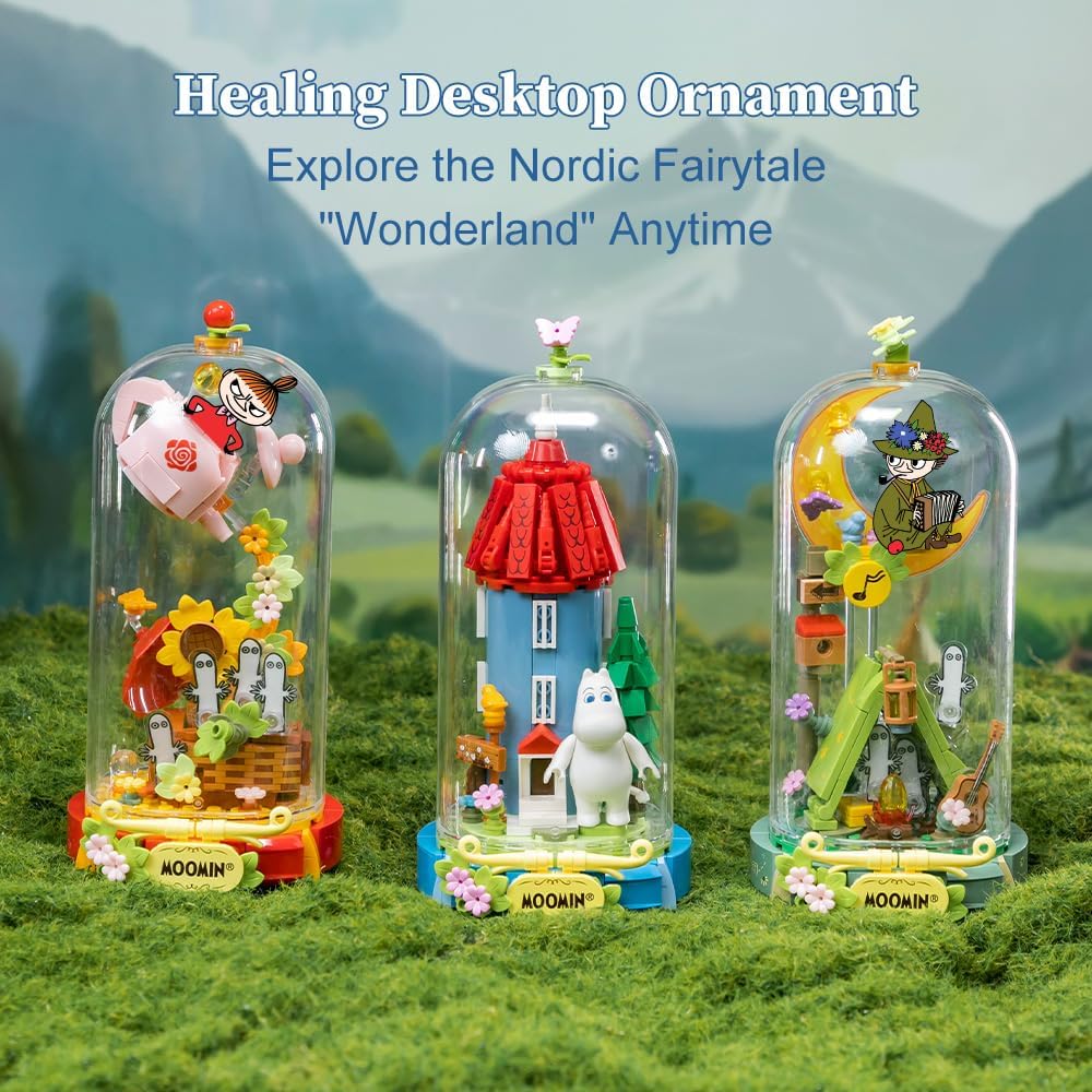 PANTASY Wonderland Snufkin's Concert Building Block Set, Musical Scene with Detailed Figures, Creative Construction Toy for Adults, Ideal Gift for Hobbyists and Collectors
