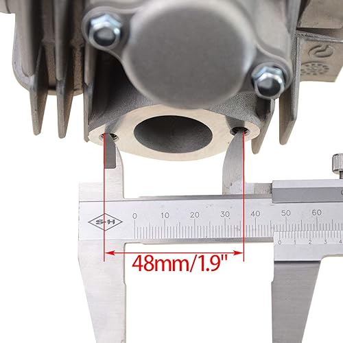 Miniatura 4 de WOOSTAR Kit de culata de 2.063 in con juntas A7TC repuesto de bujías para Lifan 110cc 125cc 4 ruedas motocicleta ATV Quad Go Kart Dirt Pit Bike Dune