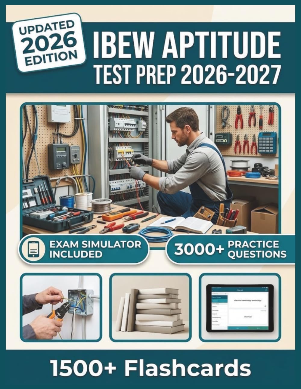 IBEW APTITUDE TEST PREP 2026-2027: 3,000+ Practice Questions, 12 Full-Length Tests, Digital Flashcards & Advanced Exam Simulators To Pass with Confidence