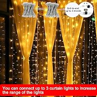 Joysing 600 LED-es függönylámpa 6m x 3m, 8 üzemmód, időzítő, vízálló karácsonyi dekoráció 2