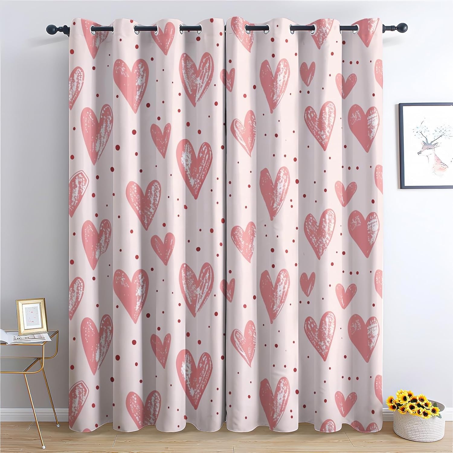 Rideau occultant anti froid rose 117x137 rideaux de chambre