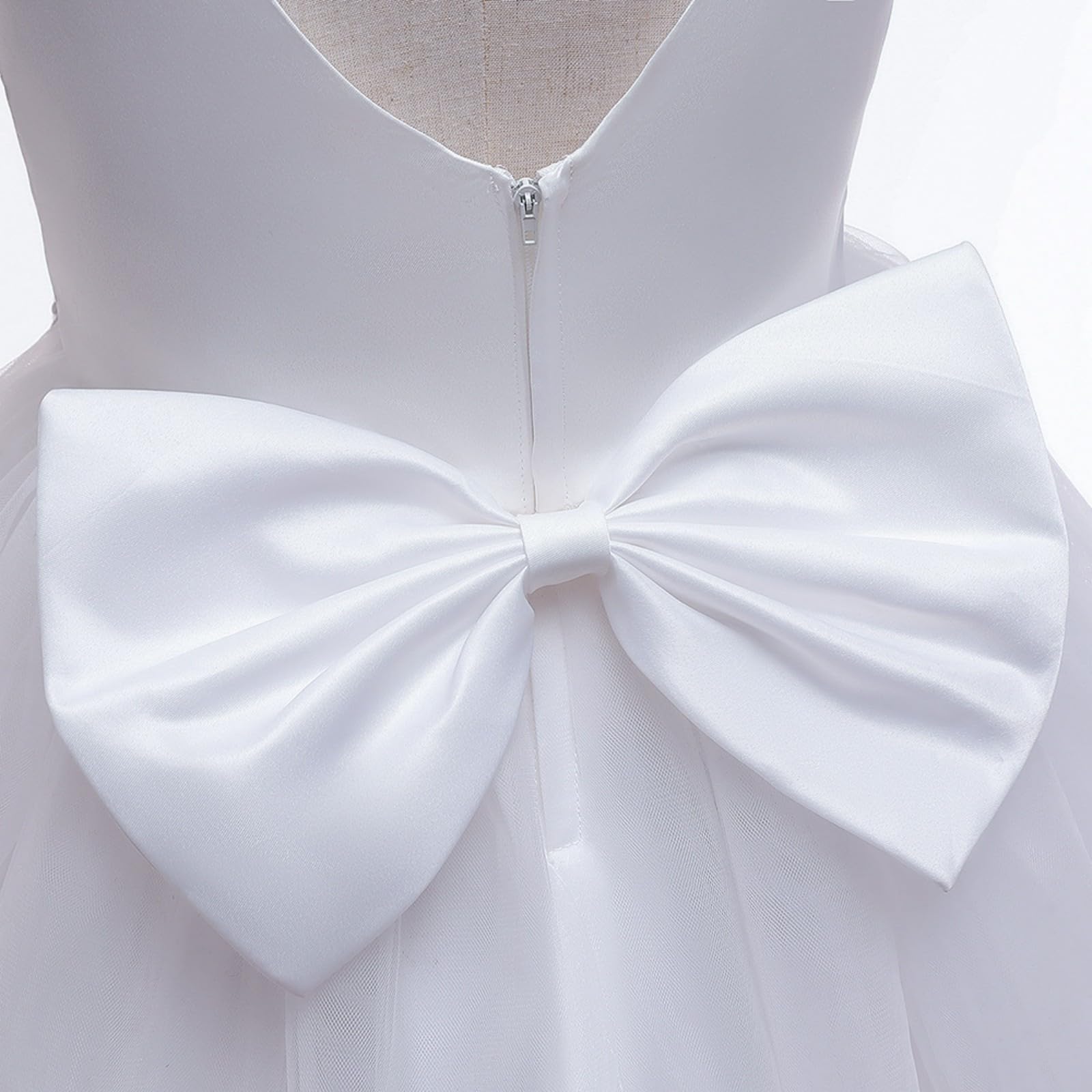 Abito da principessa per ragazze, per feste di compleanno, matrimoni, feste, balli, in tulle, maxi abito da damigella d'onore, abito da sera formale