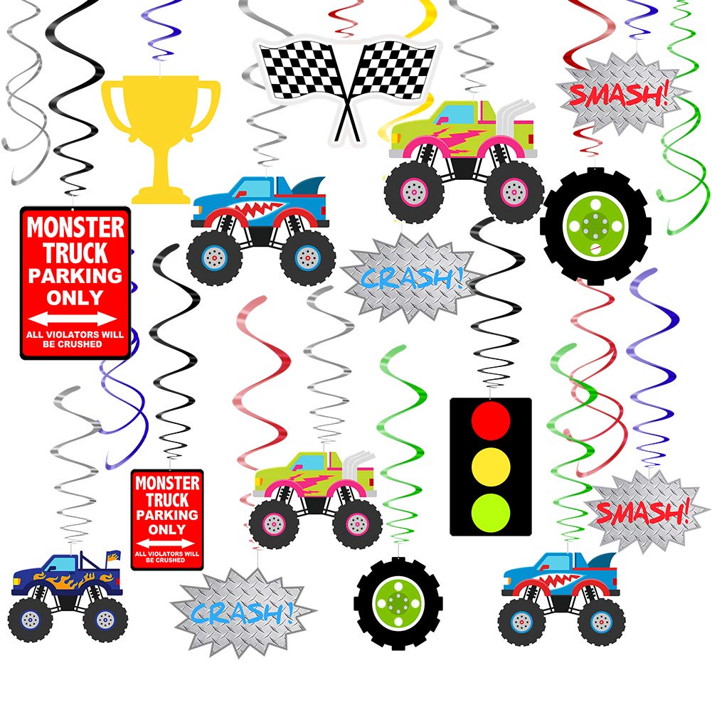 48 Pcs Monster Truck Party Decorations Monster Truck Birthday Party 48-pcs-monster-truck-party-decorations-monster-truck-birthday-party