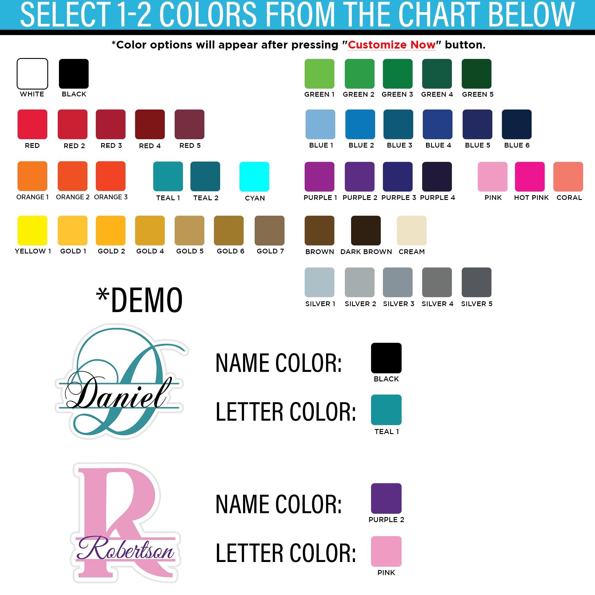 Custom Monogram Name Sticker, Personalized Name Initial Decals Waterproof Die-Cut Vinyl Stickers Name Sticker Decal, Custom Decal for Tumbler, Laptop, Personalized Gift, Kids Labels Birthday Gifts