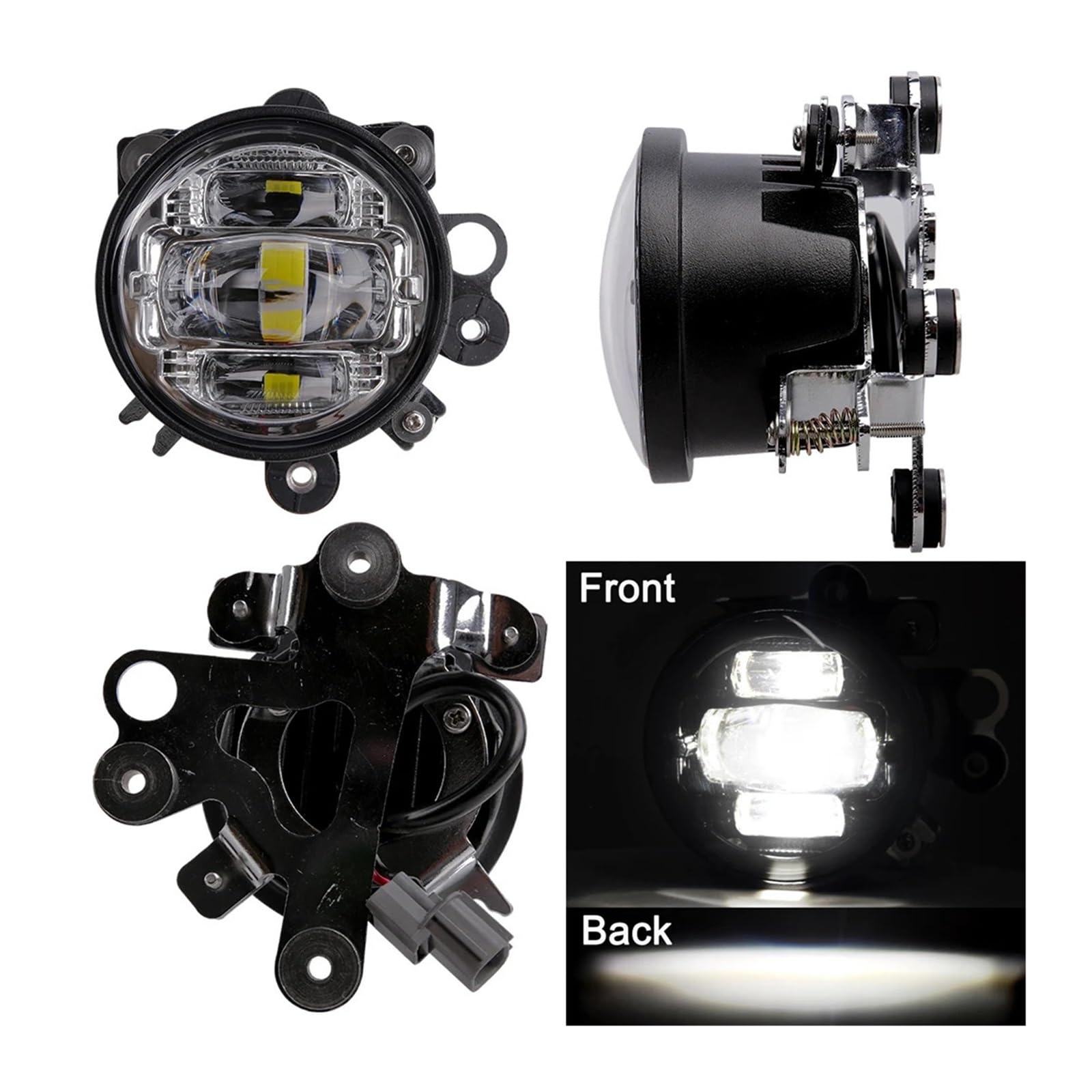 Światło Do Jazdy Motocykl Head Light DlaGoldwing 1800 GL1800 2001-2011 | Światło mijania DRL Przednie, środkowe, dolna osłona Wstawiane światła przeciwmgielne LED(Chrome)