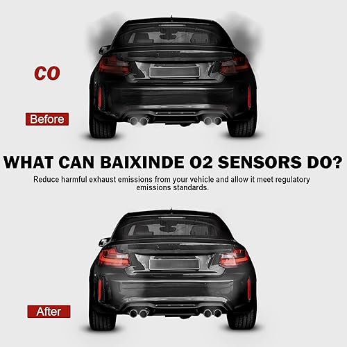 Miniatura 4 de BAIXINDE 1 sensor de oxígeno 55572993 compatible con Buick Encore Chevrolet Cruze Sonic Trax 1.4L
