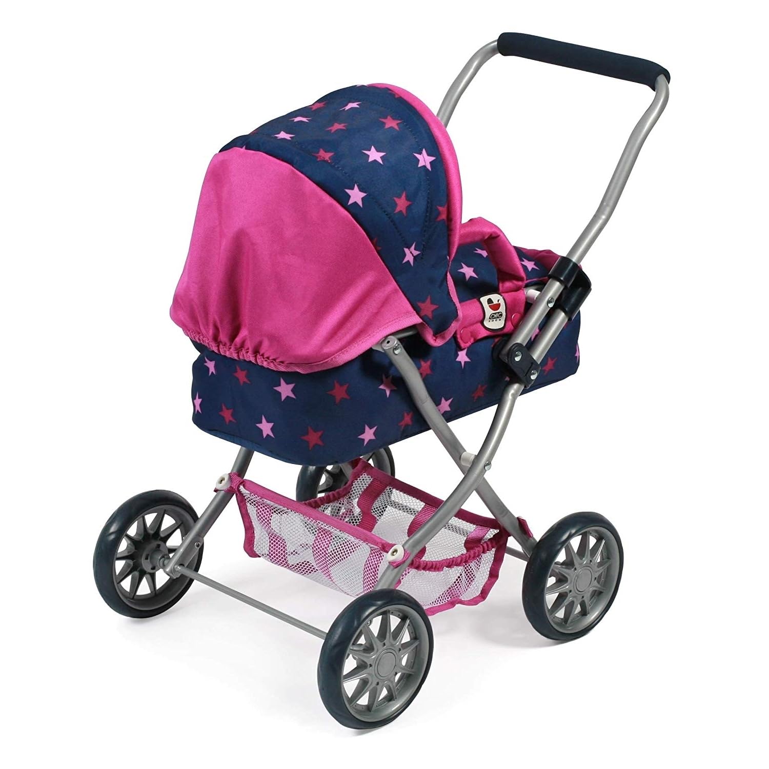 Bayer Chic 2000 555-26 - Poussette pour poupée SMARTY mélange gris bleu marine