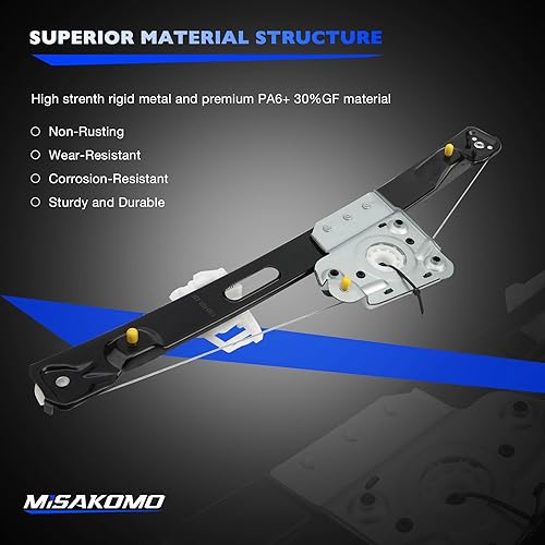 Miniatura 5 de Elevalunas compatible con BMW 3 E90 E91 323i 325i 325i 325xi 328i 328xi 330i 330i 330xi 335d 335i xDrive 335xi M3 BMW3, reemplaza 749-469 Elevalunas
