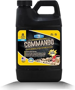 Walex Commando Liquid Black Holding Tank and Sensor Cleaner for RV, Camper & Marine - Rapid Breakdown of Waste & Toilet Paper, Cleans Entire Tank within 12-24 Hours, Restores Sensor Function, 32oz