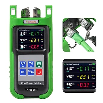 Optical Fiber 1310/1490/1550nm PON Power Meter PON Network Detection Online Fiber Tester with SC Adapter Connector Type APC, Used in Burst Mode Measurement of 1310nm Upstream