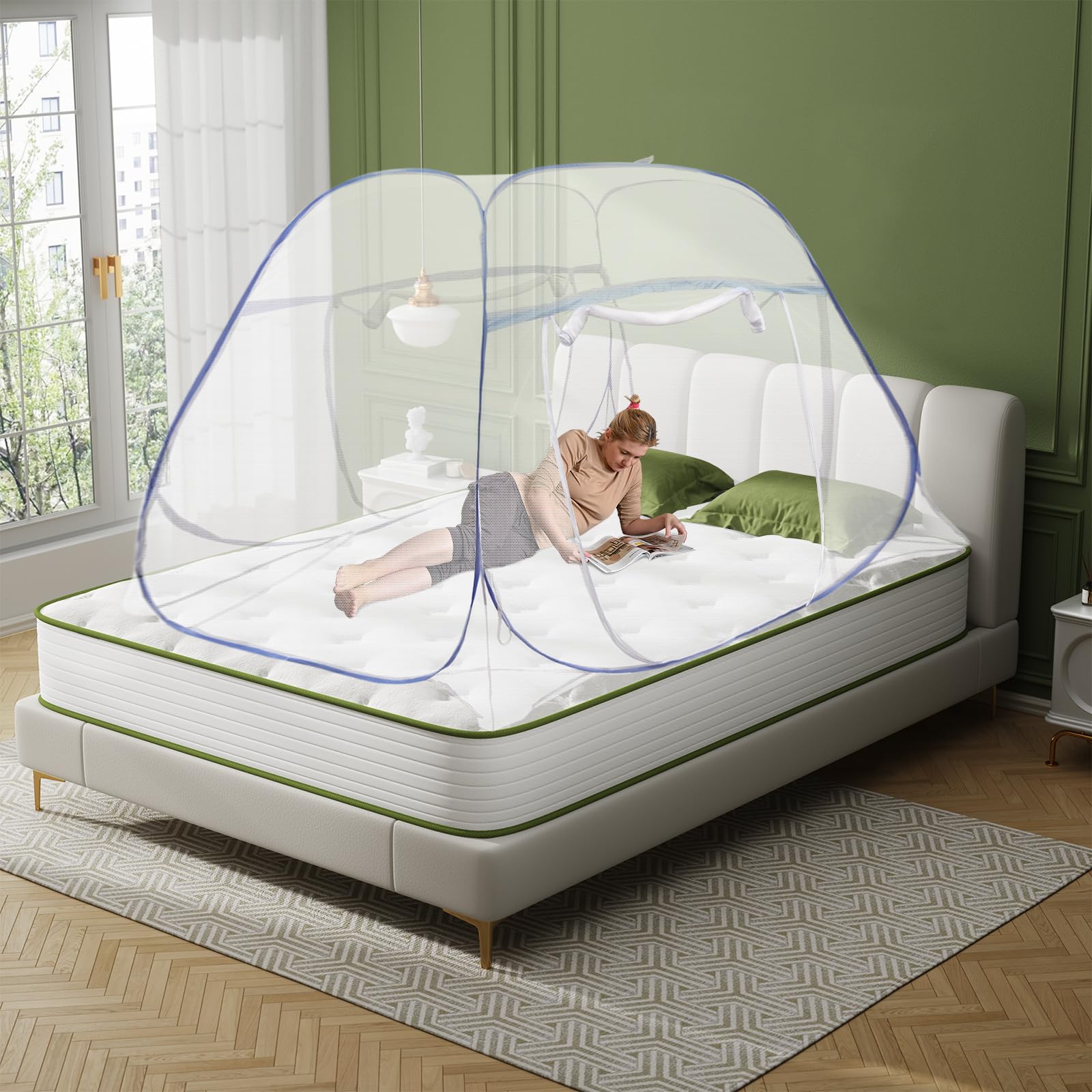 Pop Up Moskitonetz - Schnell Aufgebaut & Tragbar Für Camping & Reisen