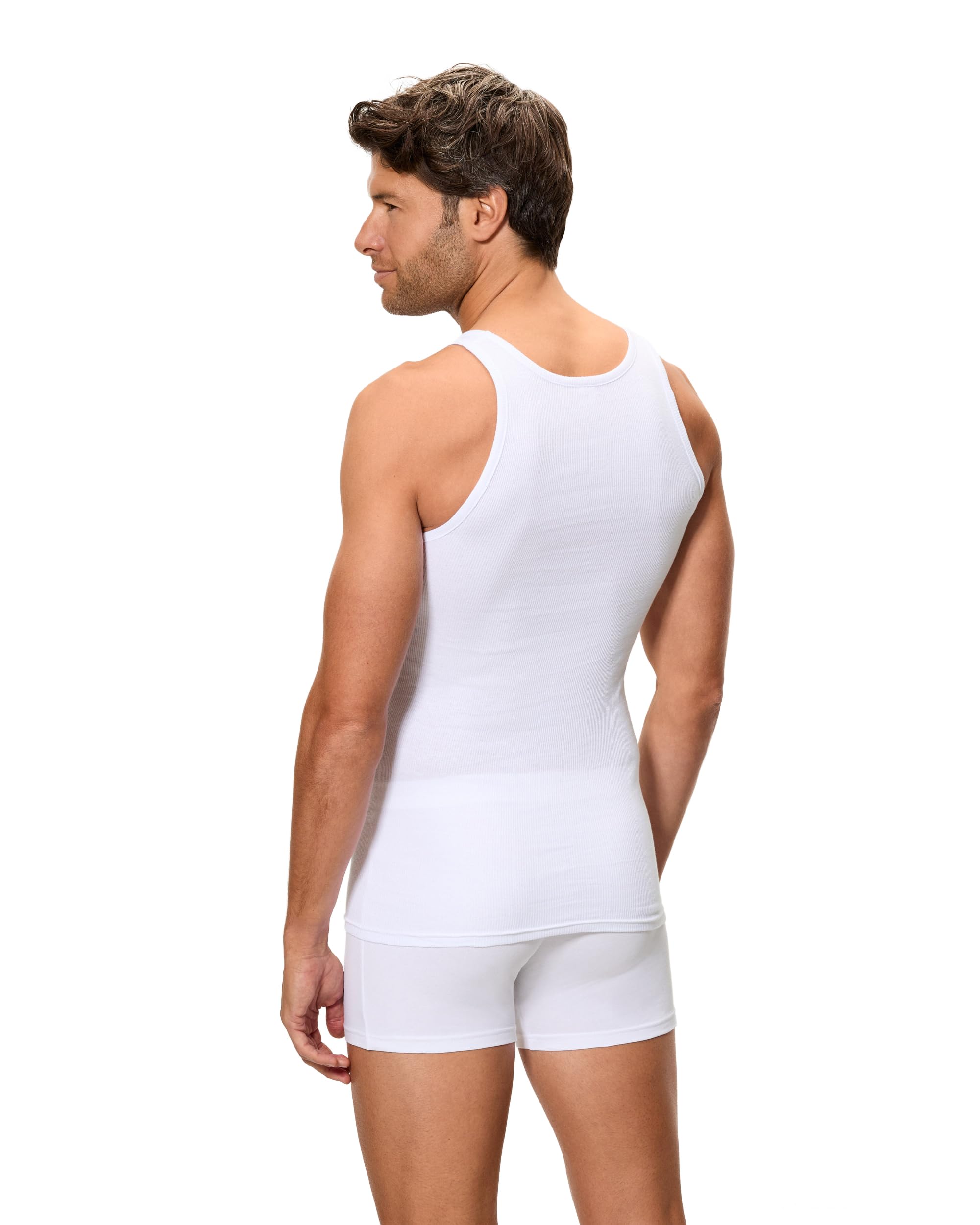 Abanderado Pack Camiseta de Tirantes de algodón 100% canalé Ocean Hombre x3