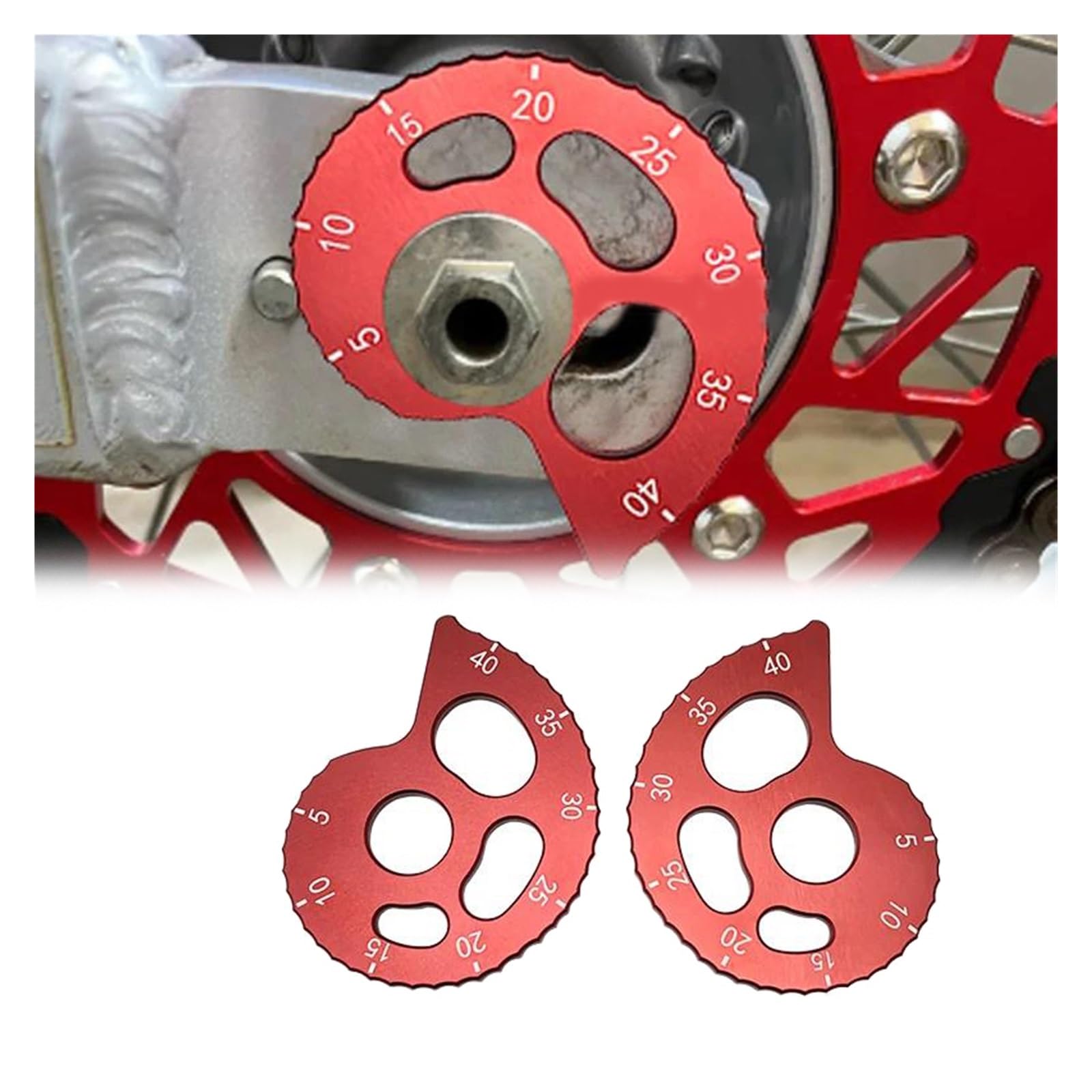Guide de chaîne aluminium CRF150F CRF230F XR250R réglage tendeur moto