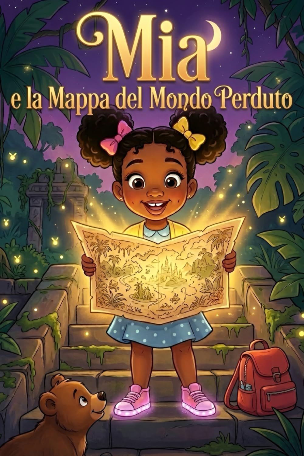 Mia e la Mappa del Mondo Perduto: Il libro illustrato per bambini che insegna gentilezza, coraggio ed emozioni attraverso un'avventura magica — Storie della buonanotte con valori educativi