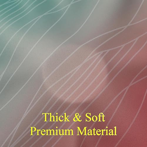 Miniatura 8 de Estelar Textiler Cortinas opacas de Navidad rojas y verdes para dormitorio, con aislamiento térmico, cortinas degradadas de 84 pulgadas de largo,