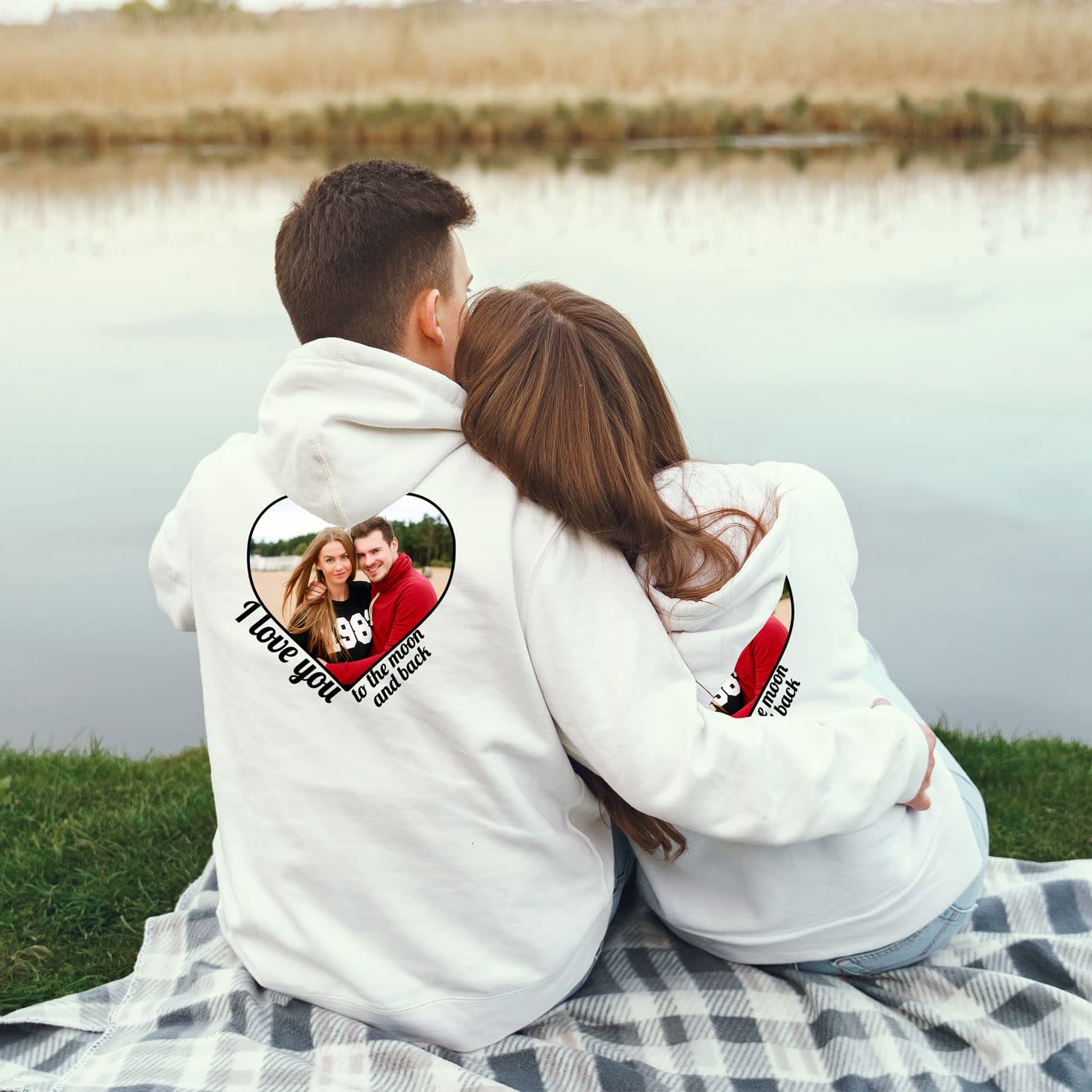 Felpa con Cappuccio Unisex Personalizzata con Foto, Logo, Testo Personalizzato, Oppure Felpa a Maniche Lunghe Semplice, vestibilità Regolare Uomo Donna Senza Stampa