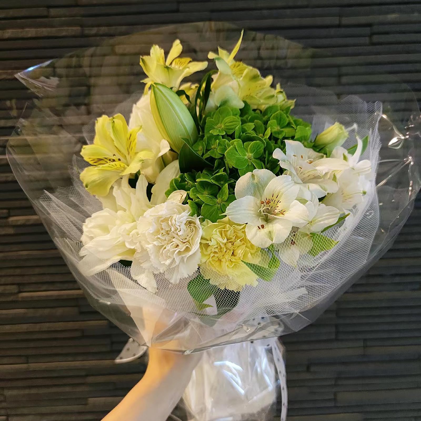 Fyihoxi Cellophane per Imballaggio 20 Fogli Carta Trasparente per Confezioni 60 x 52cm Involucro
