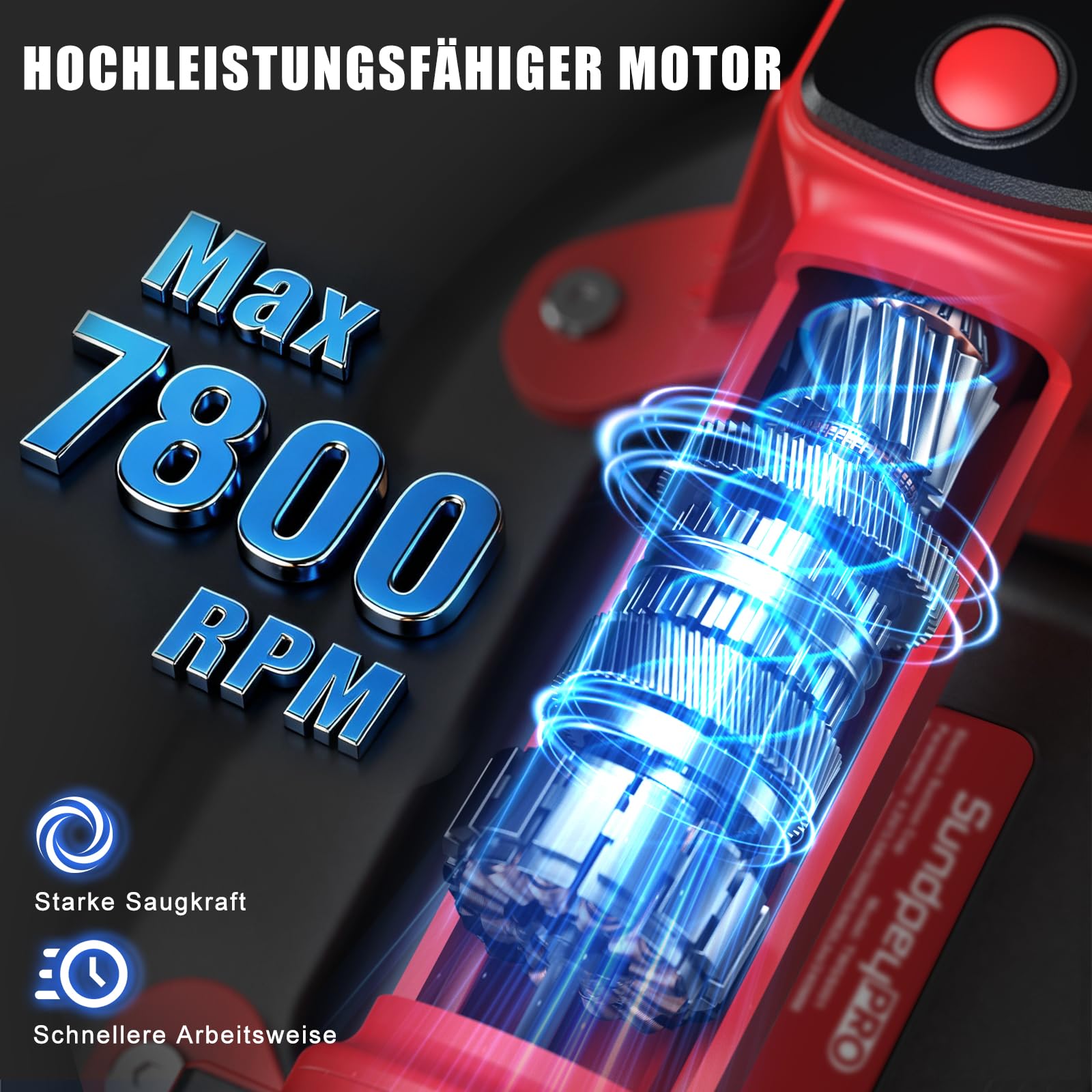 Elektrische Fliesen Saugheber, 10" Elektrische Vakuum Saugheber, 300KG Tragkraft, Akku Glassauger mit 2 x 3,0Ah-Akkus, LadegeräTen, Digitalanzeige, für Glas Fliesen Granit Scheiben Metall