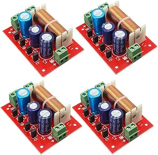 Azuocn 4PCS 400W Adjustable 2-Way Speaker Crossover Filters - Bass/Treble Jumpers for Custom Audio Tuning