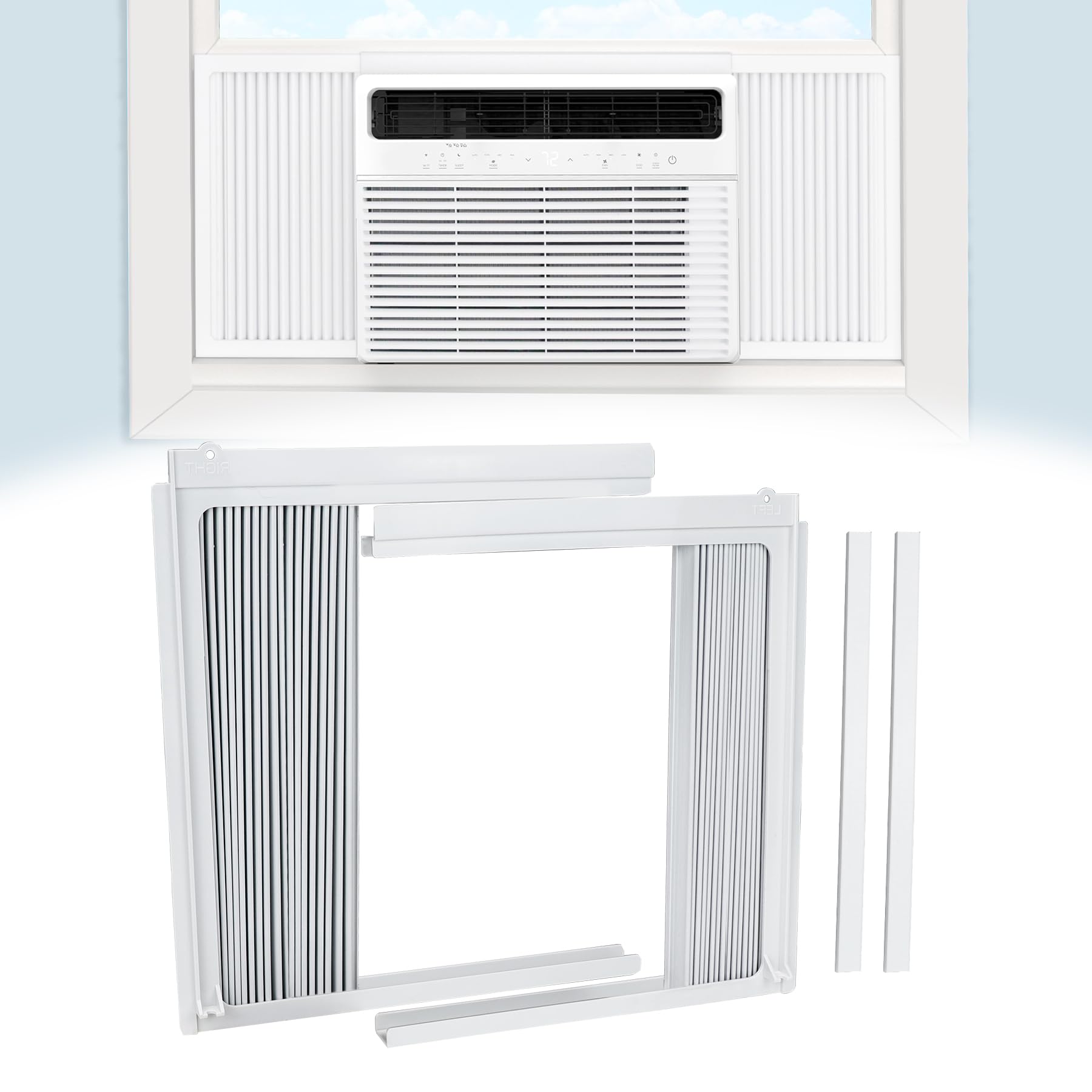 Amazon.com: Air Jade Window Air Conditioner Side Panels, AC Side