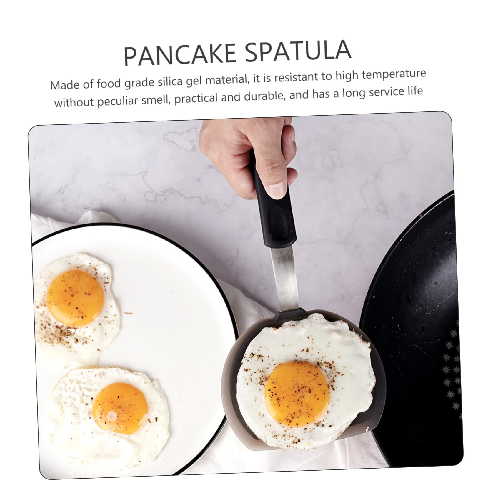 YARNOW 3pezzi Spatole in Silicone Per Wok Spatole Multiuso in Silicone Pala Antiaderente Per Cucinare Spatola in Per Friggere Bistecche Utensili Da Cucina Antiaderenti Per Appeso