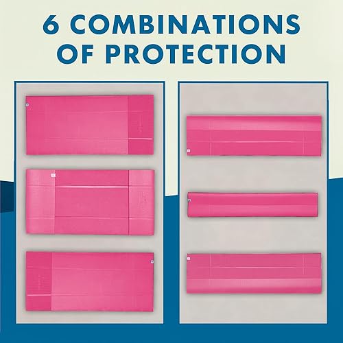 Miniatura 5 de Esterilla de yoga plegable gruesa, en 6 combinaciones mayor apoyo y protección para articulaciones, sistema de alineación corporal y secciones para