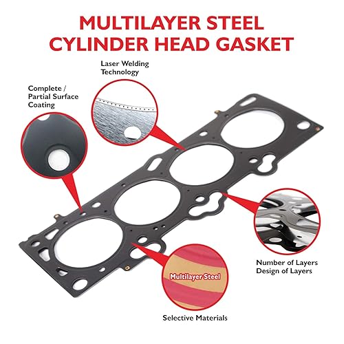 Miniatura 3 de MPLUS 26306PT Junta de culata para Ford Expedition F150 250 350 Explorer/para Lincoln 5.4L (lado izquierdo)