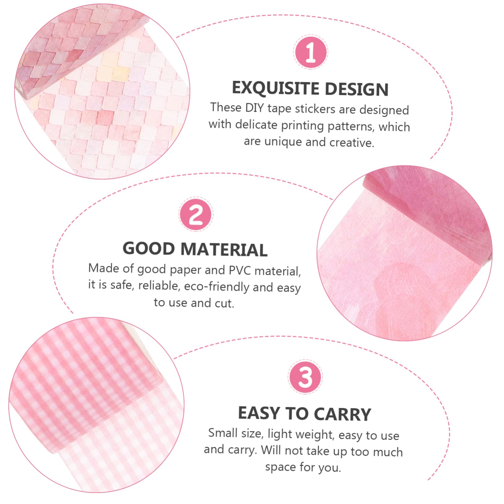 SEWACC 36rollos Cinta Washi De Tapes De Manualidades para Scrapbooking para y Proyectos Coloridos y De Usar y Cortar