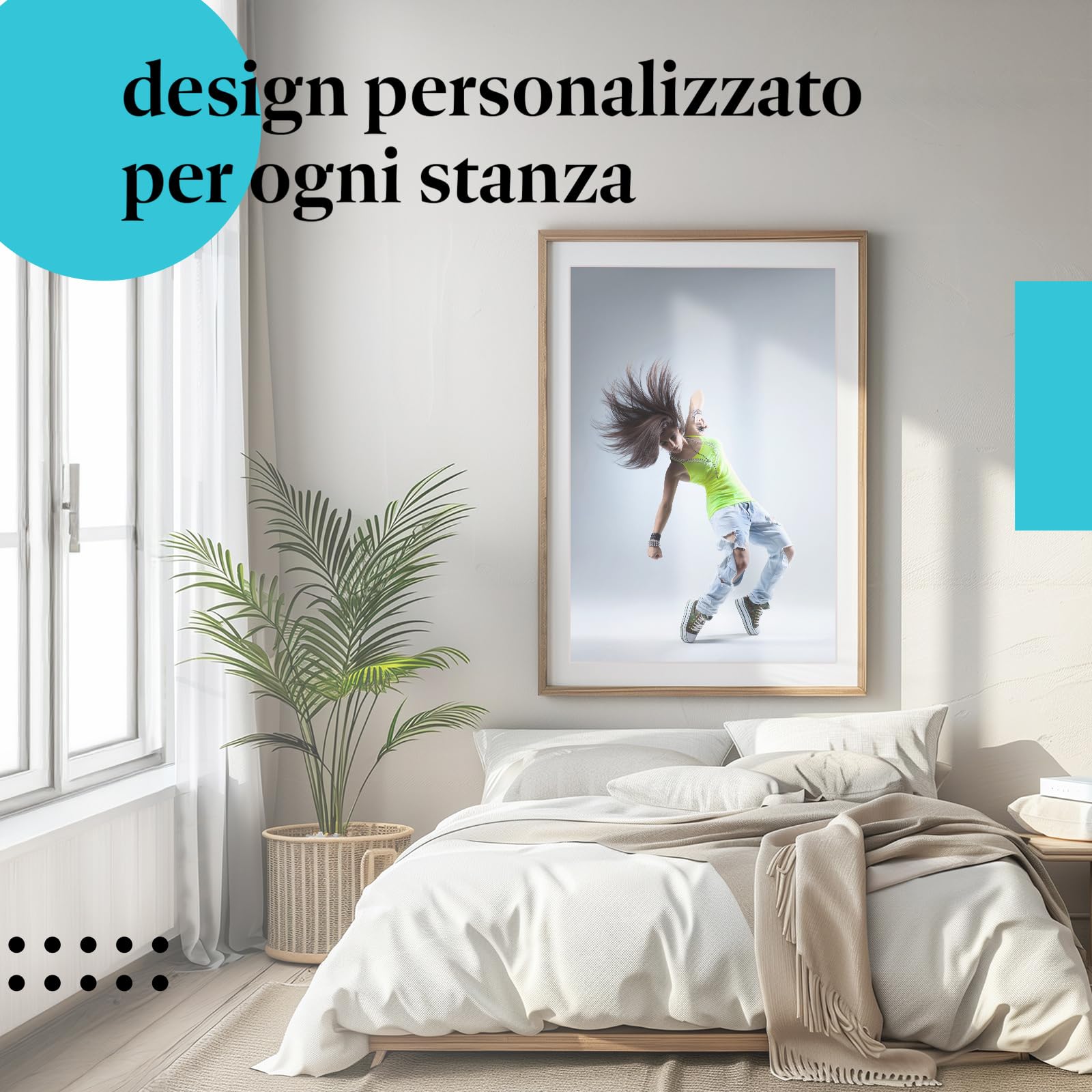 Postereck - 0667 - Ballerina hip hop, donna Street dance Musica Danza - Decorazione da Parete, Stampa Fotografica, Arredamento Interni, Quadri - Tela - 100,0 cm x 75,0 cm