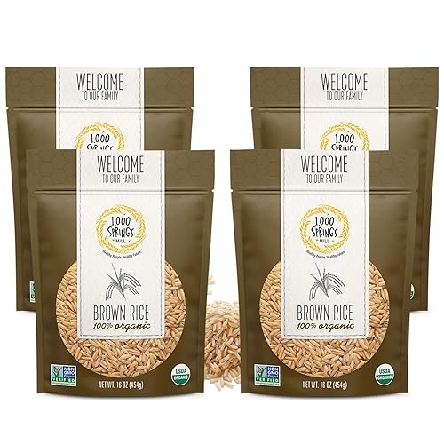 Miniatura 1 de Molino de 1000 Springs, arroz integral orgánico, grano entero altamente nutritivo que proporciona vitaminas y minerales para una dieta saludable