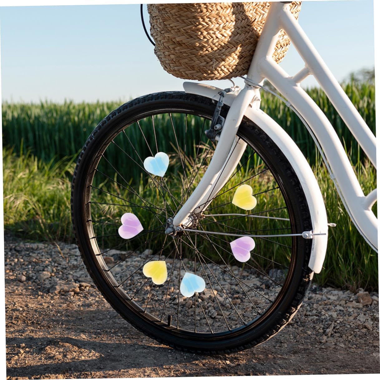 50pcs Bike Decoration Spoke Beads for Bicycle Wheel Accessories Weather-Resistant Lightweight Bicycle Ornament Encouraging Outdoor Play