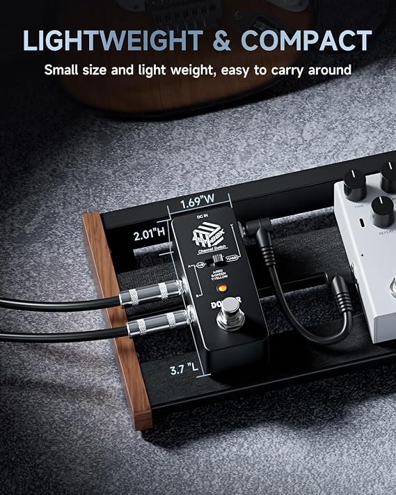 Donner ABY Box Line Selector AB Switch Mini Guitar Effect Pedal True Bypass