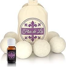 Dryer Balls with Perfume Essential Oils Lavender, Ball Wool Balls Reusable Natural Function Softener Perfumer Linen Washing Machine Dryer +++