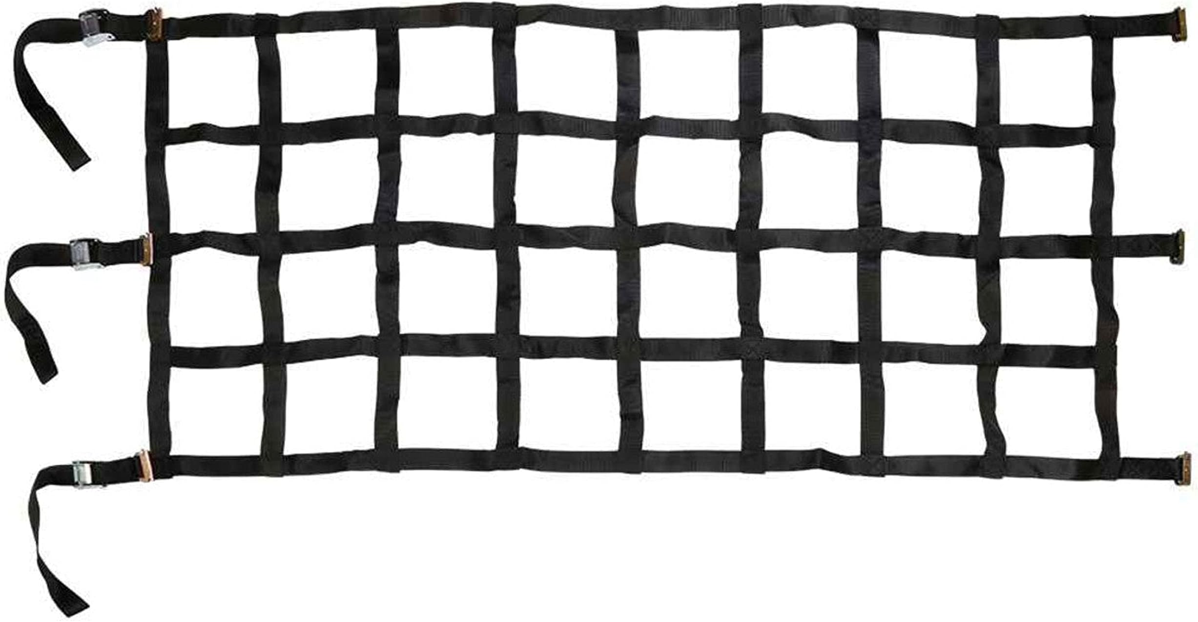 US Cargo ControlHeavy Duty Cargo Net with Cam Buckles and E-Track Fittings, 42 Inches x 82 Inches with 8 Inch by 8 Inch Holes, Adjustable and Durable Truck Cargo Net Used for Large Enclosed Trailers