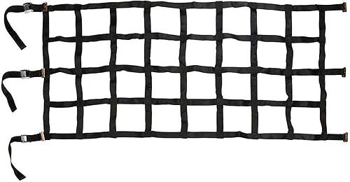 US Cargo Control Red de carga resistente con hebillas de leva y accesorios de pista electrónica, 42 x 82 pulgadas con agujeros de 8 x 8 pulgadas,