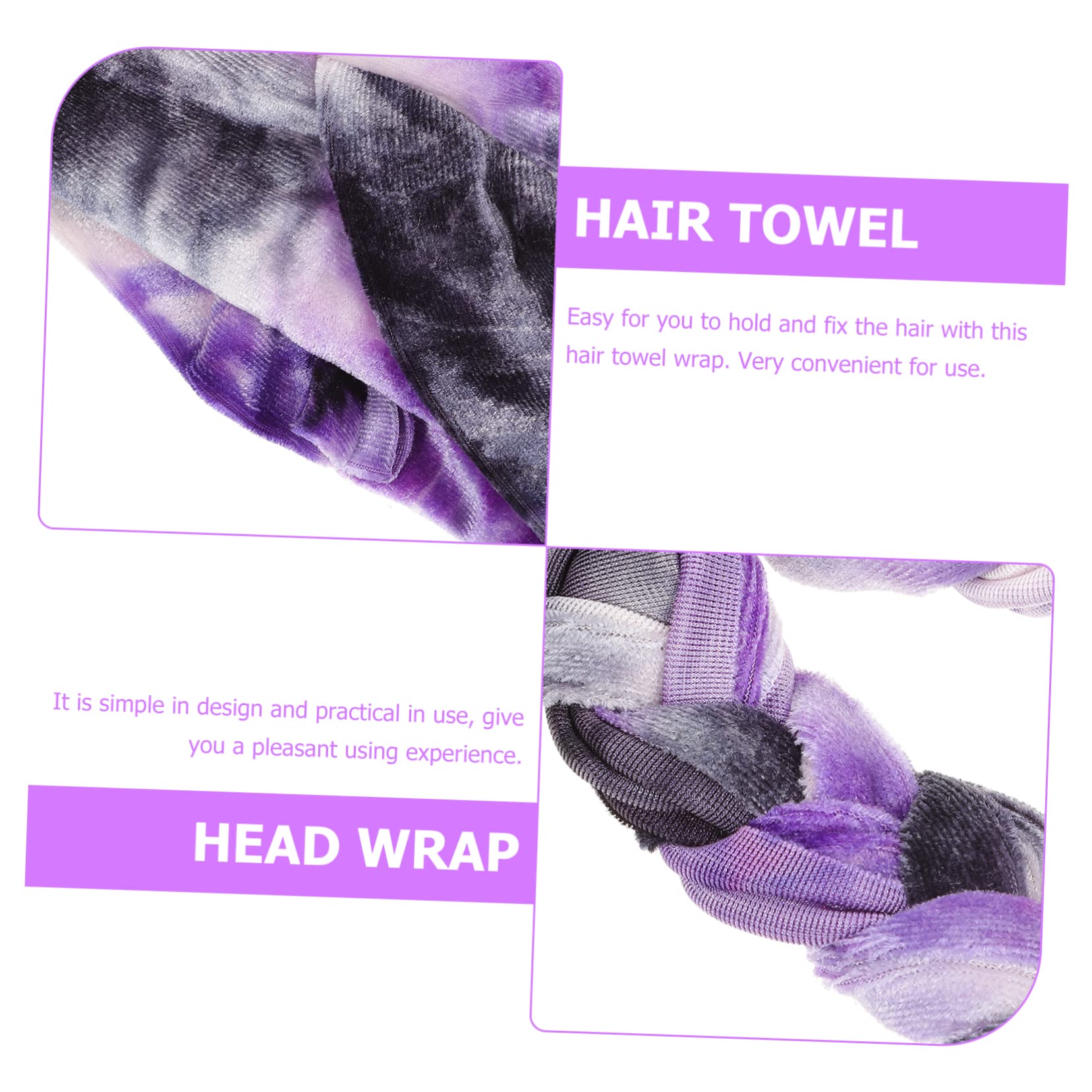 Didiseaon 4piezas Toalla para Secado De Cabello Ultra Absorbente Gorro De para Cabello y Grueso Reducción De Frizz Secado para y