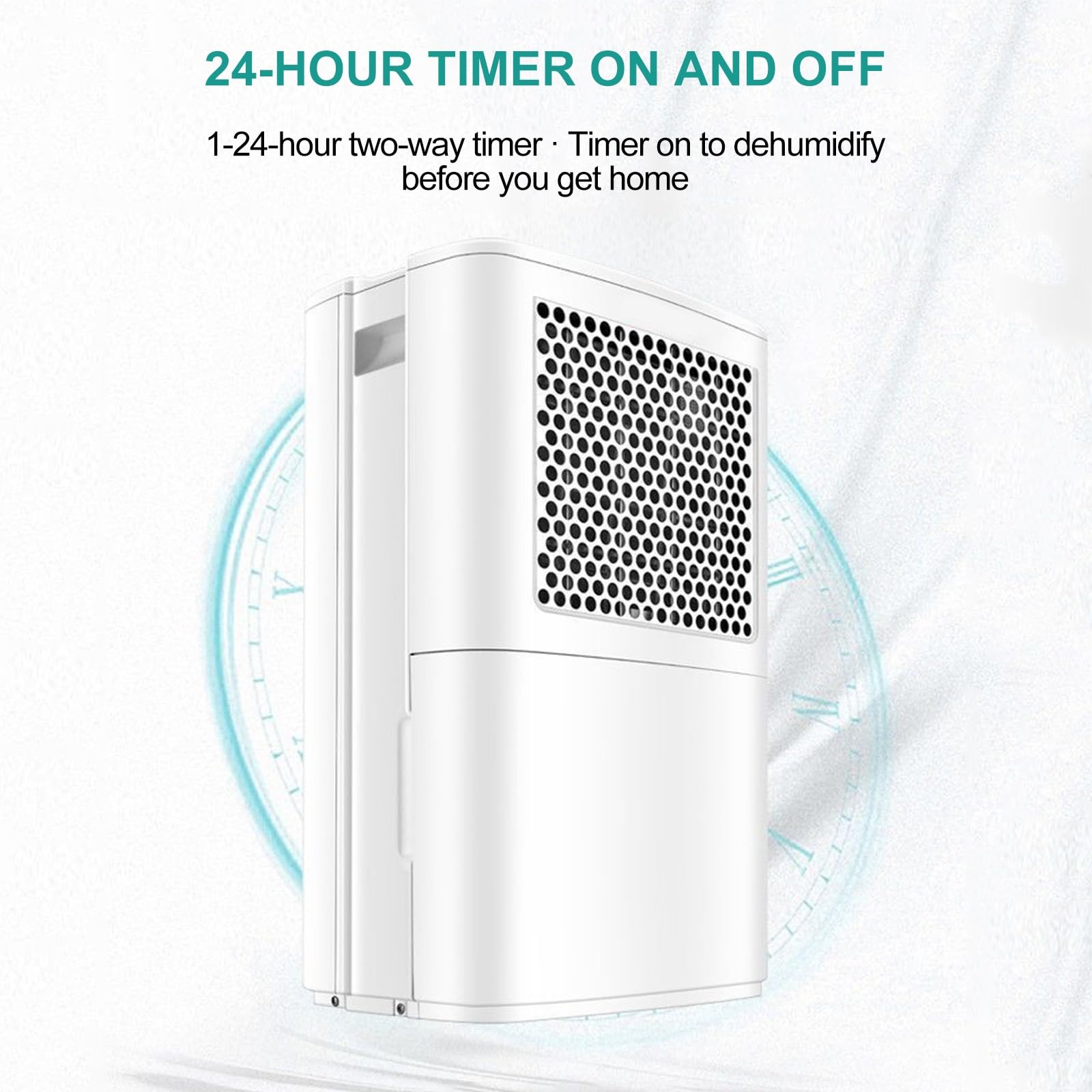 Deumidificatore Casa Serbatoio dell'Acqua da 95 Oz con Spegnimento Automatico, Deumidificatori Silenziosi per Camera da Letto, Scantinati, Stanze Grandi, Bagni, Ripostigli 130 M² Quadrati