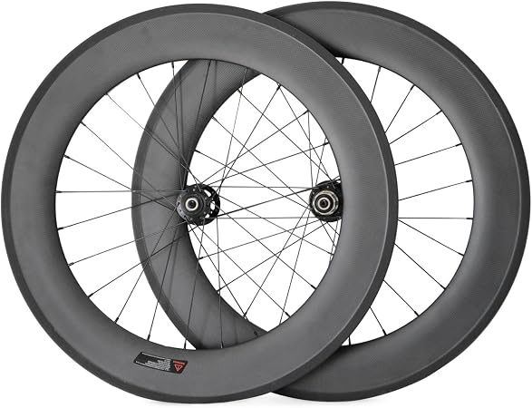 VCYCLE 700C Set di Ruote per Bici da Strada in Carbonio Fori a Raggio di  28mm per Freni a Disco Tubolari da 88mm Utilizzato per Il Rilascio Rapido  UD Matte (Quick Release