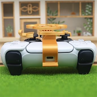 LICHIFIT Mini Steering Wheel for PS5 Racing Game Controller Driving Simulator 3D Printing Steering Wheel for PlayStation 5 Auxiliary Racing Wheel Accessories