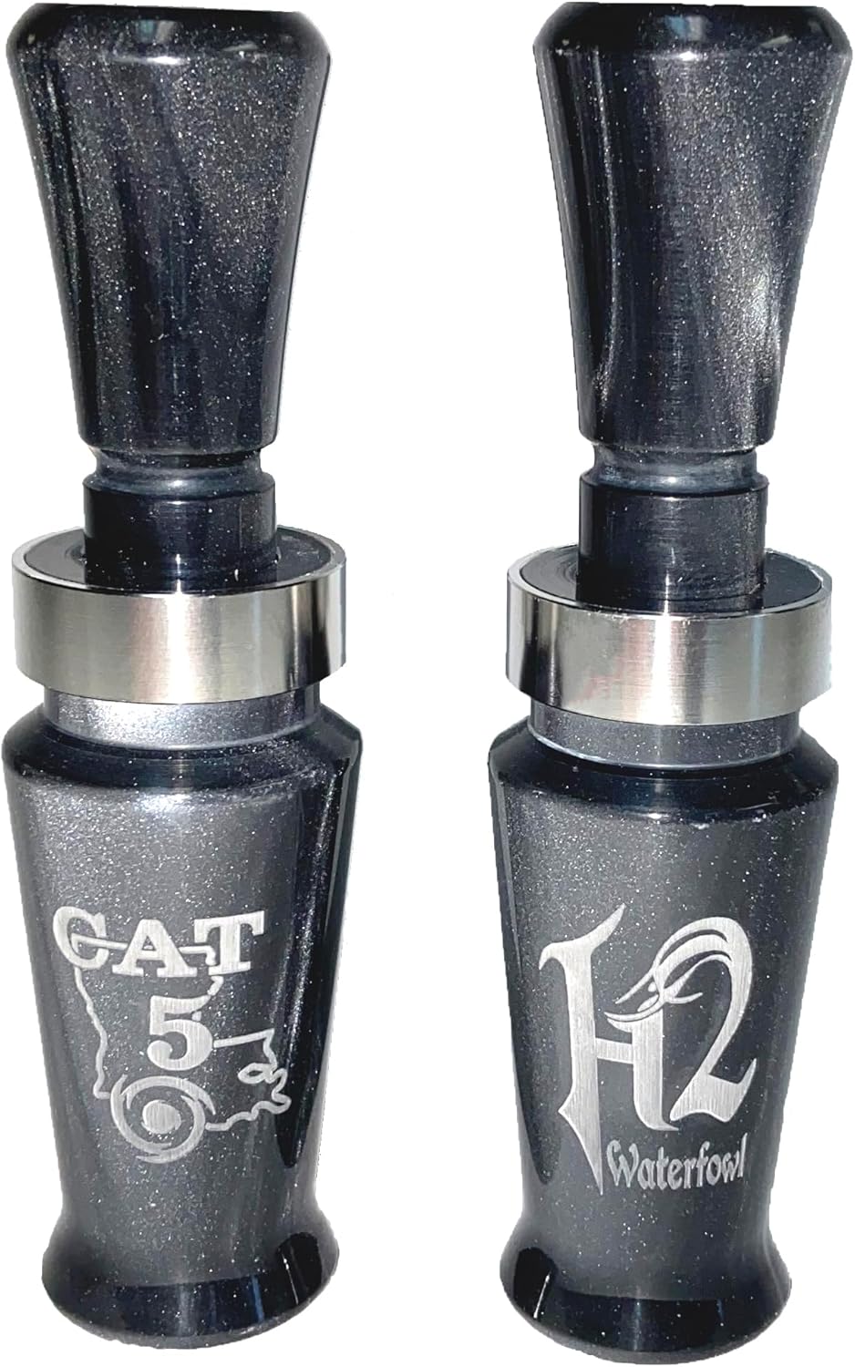 Haydel's Game Calls Inc. H2-CAT5 Acrylic Duck Call - Mallard Duck Call for Hunting - Available in Both Single and Double Reed