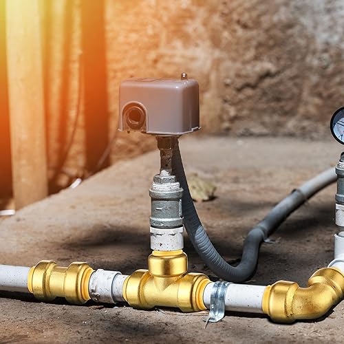 Miniatura 7 de 35 piezas de accesorios de plomería de latón a presión de 12 pulgada que incluyen 14 acoplamientos rectos, 14 conectores de fontanería de codo de 90