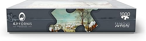 Miniatura 7 de MyPuzzle 1565 - Paisaje invernal con patinadores - Rompecabezas prémium de 1000 piezas para adultos