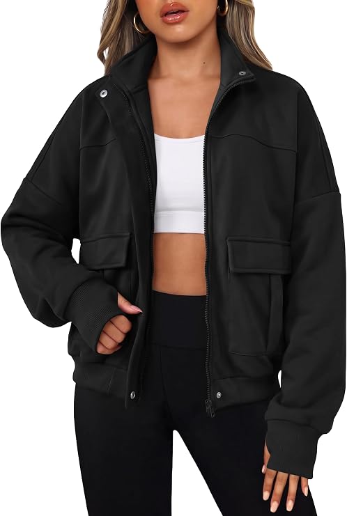 Women's Bomber Jacket with Soft Fabric and Durable Quality