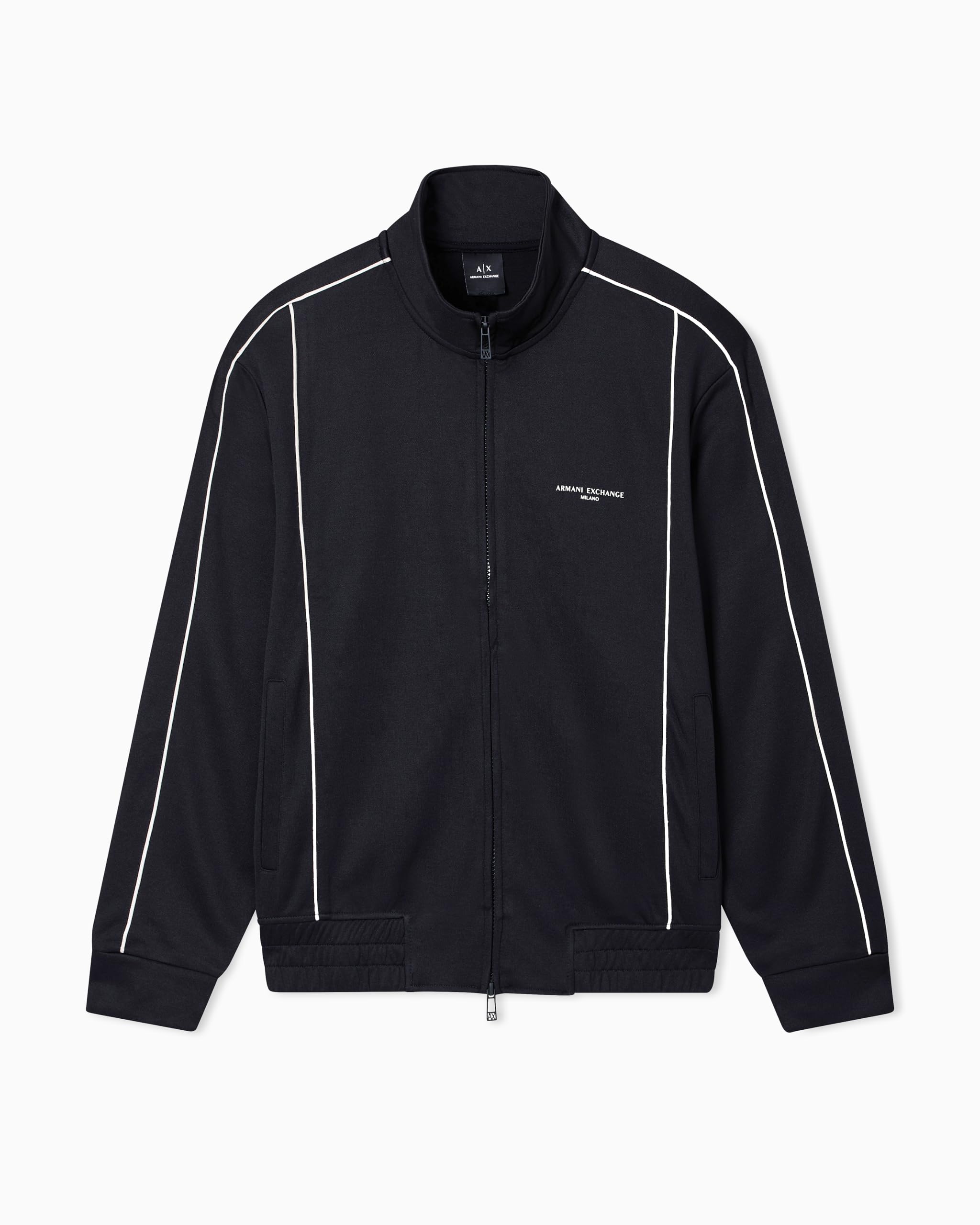 Armani Exchange Long Sleeve Side Logo Zip Closure Maglia di Tuta Uomo (Pacco da 1)