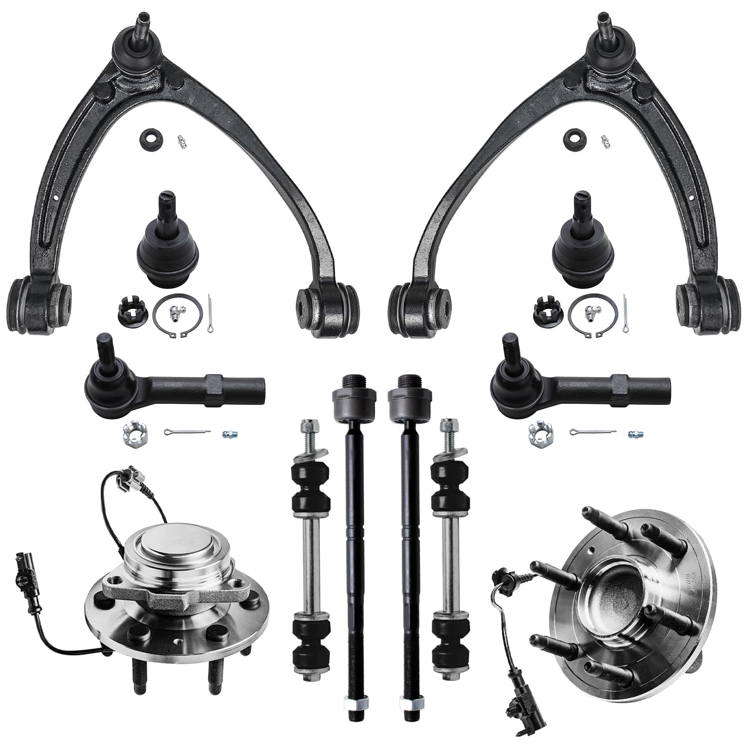 Detroit Axle - 2WD 12pc Front End Kit for 2007-2013 Chevy Silverado 1500