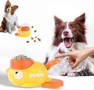 犬 2in1 給餌器 ペットボウル おもちゃ 知育玩具 餌入れ 食事習慣退屈なペットアヒル かわいい 安全無毒 洗える おやつ (イエーロ)