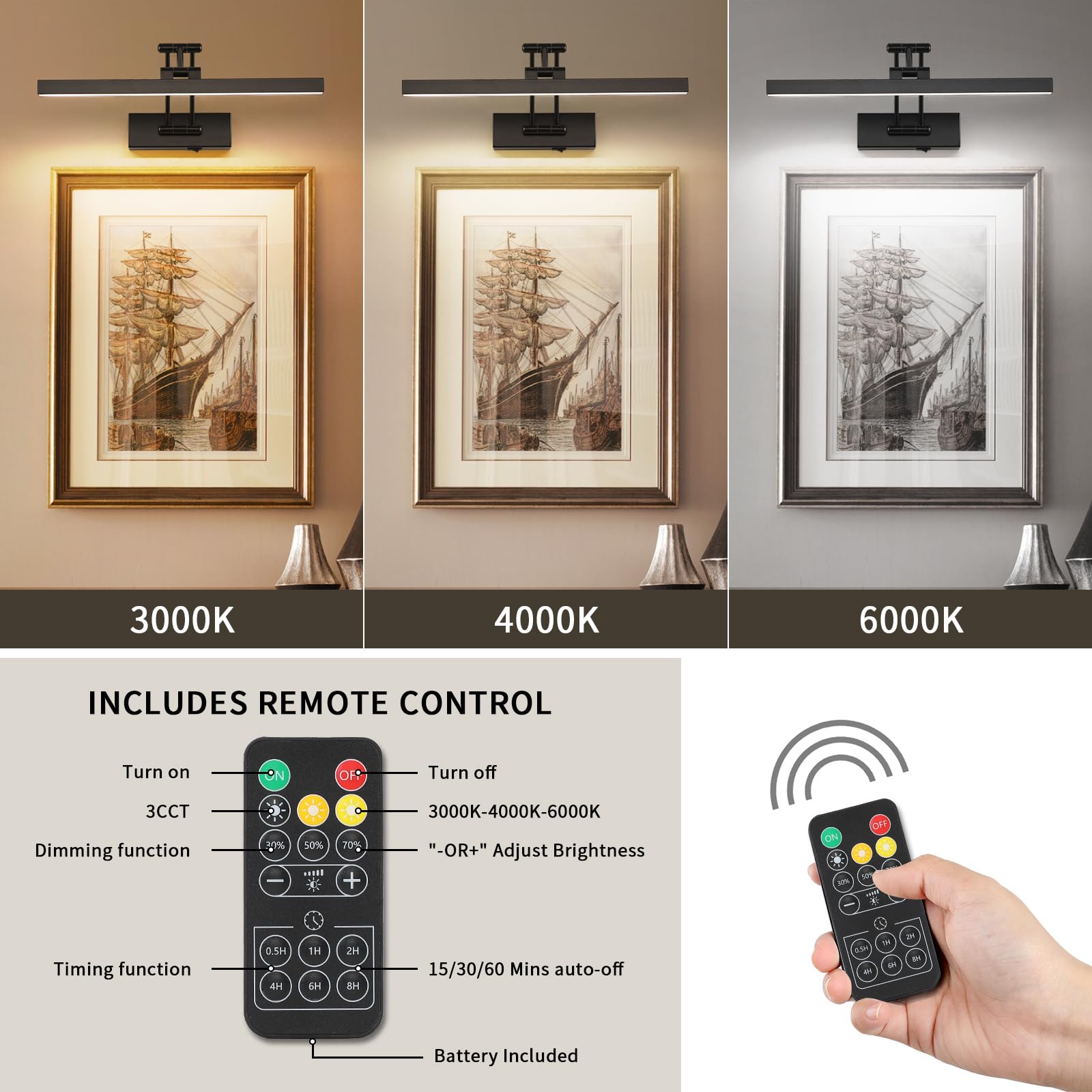 Pasoar black picture light - Image 3
