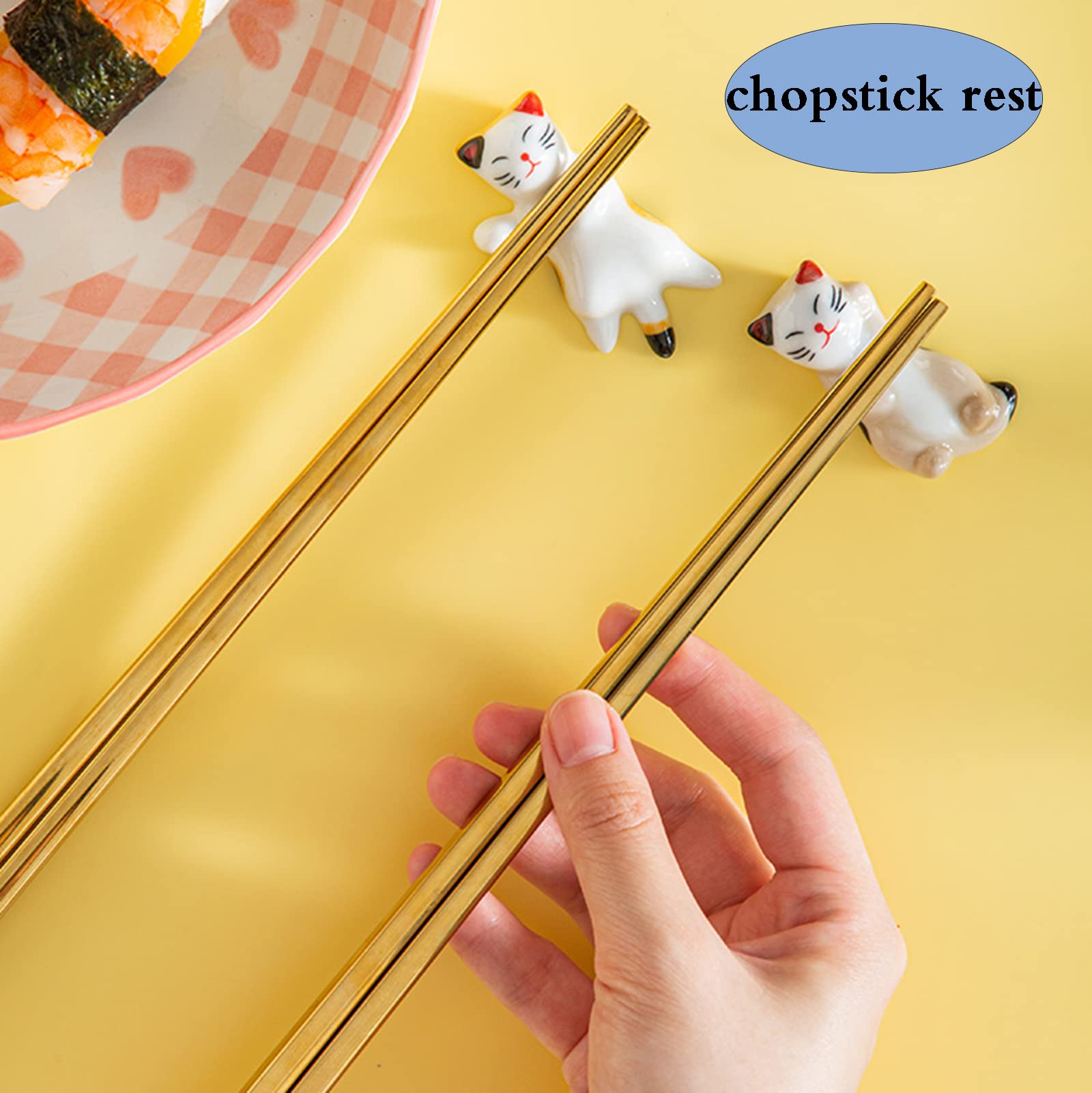 12 Porte-baguettes En Céramique YouYuer - Repose Couteaux Style Japonais - Décoration De Table Multiusage