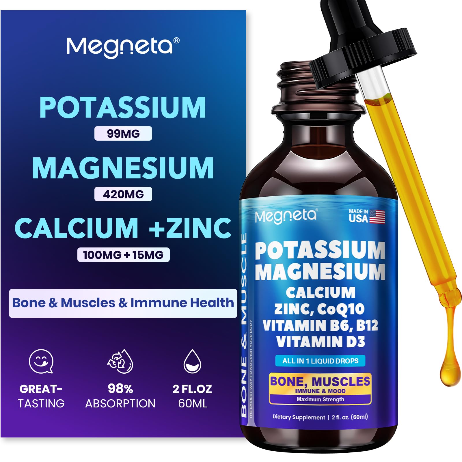 Potassium Magnesium Calcium Zinc Liquid Complex